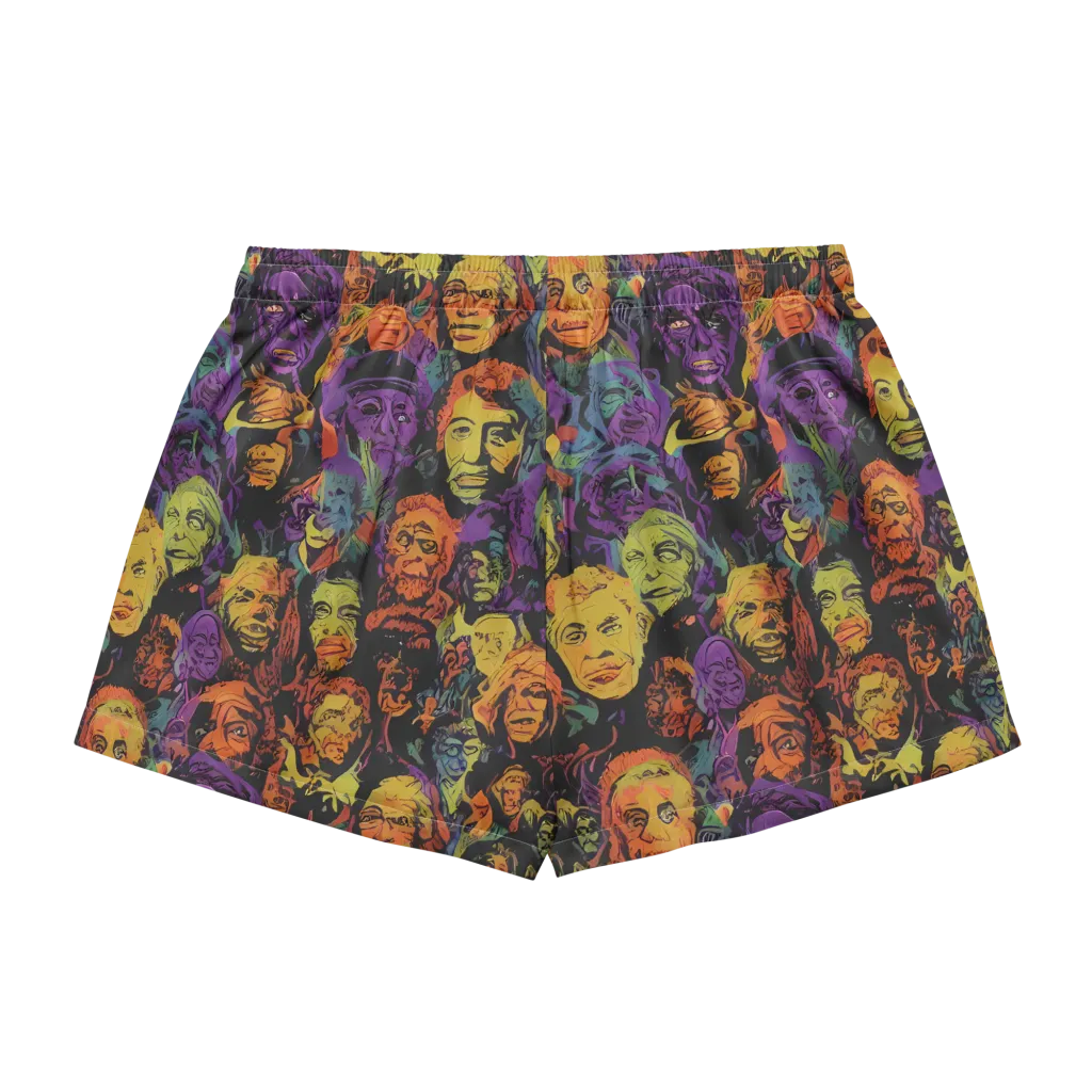 Kaleidoscopic Spirits on Women's Pajama Shorts — Back