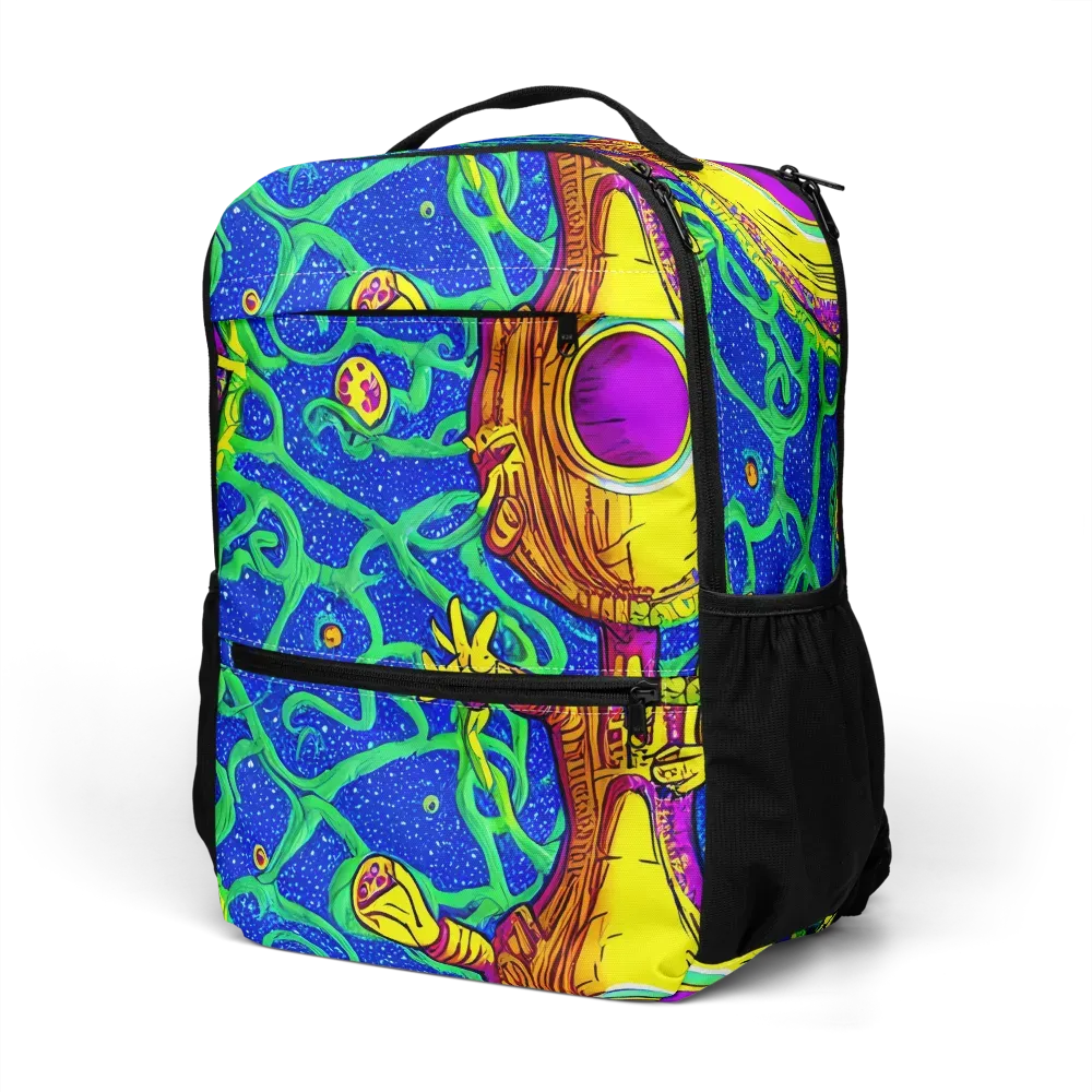 Sprawling Spectacle on Utility Backpack — Left Front