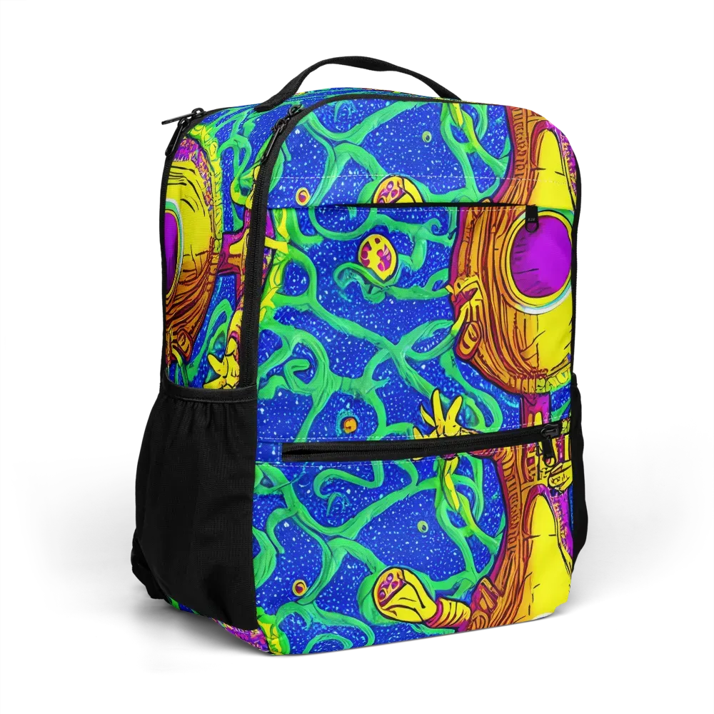 Sprawling Spectacle on Utility Backpack — Right Front