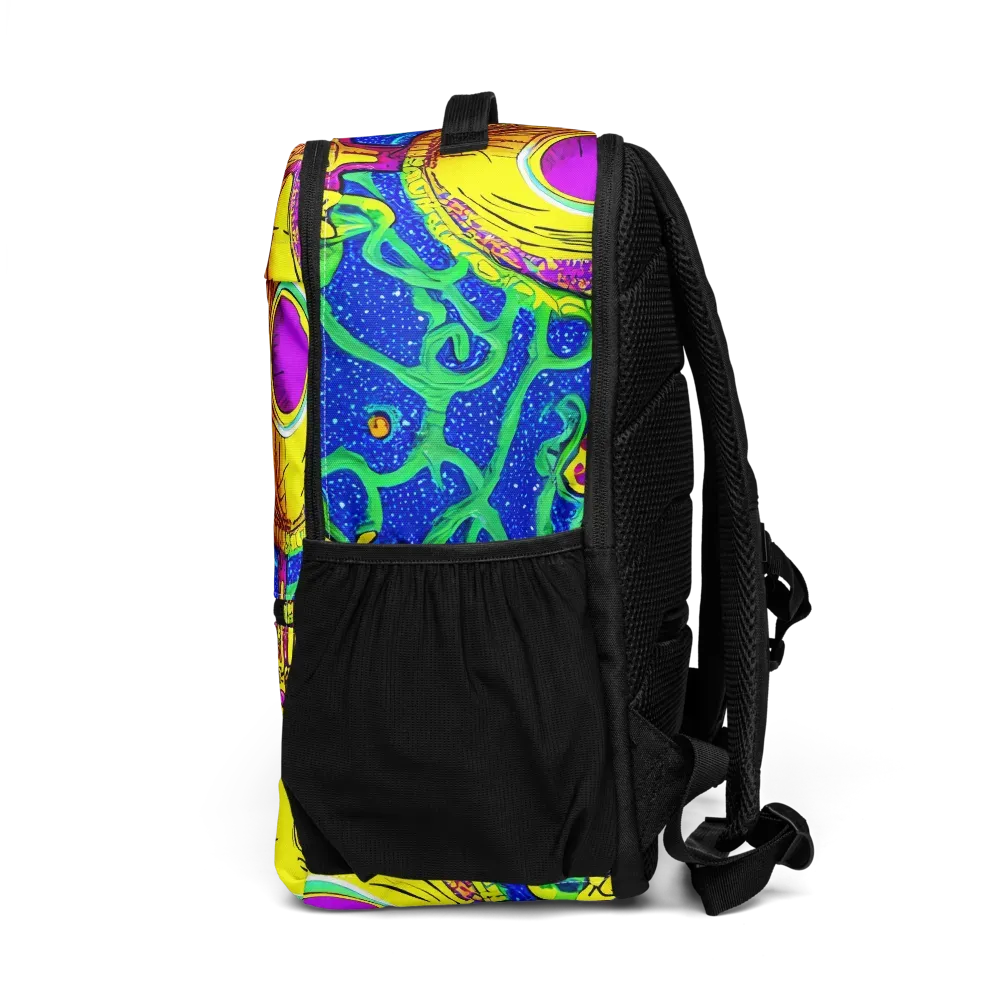Sprawling Spectacle on Utility Backpack — Left