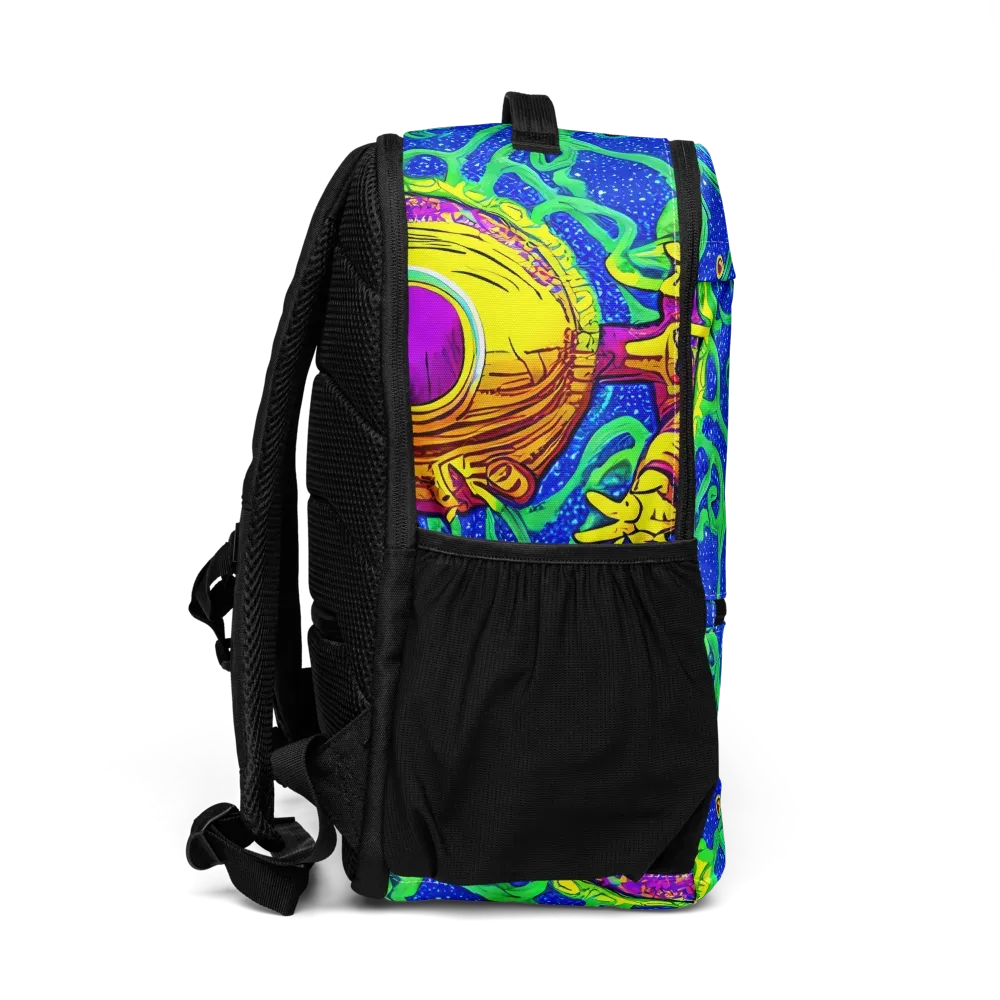 Sprawling Spectacle on Utility Backpack — Right
