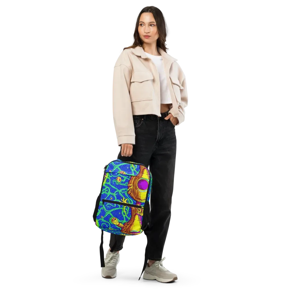 Sprawling Spectacle on Utility Backpack — Front