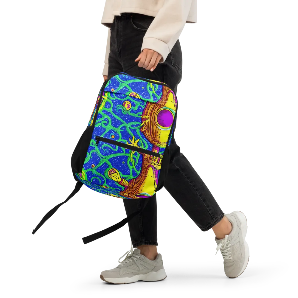 Sprawling Spectacle on Utility Backpack — Front