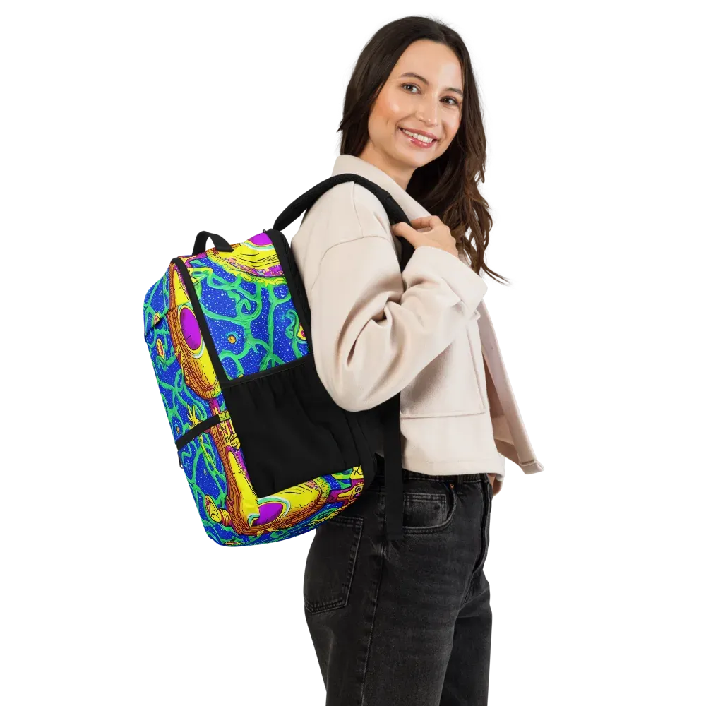 Sprawling Spectacle on Utility Backpack — Right