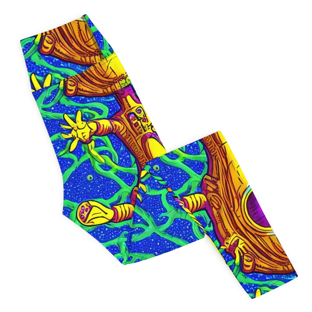 Sprawling Spectacle on Yoga Leggings — Right
