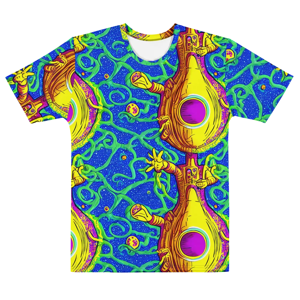 Sprawling Spectacle on Men's Cotton Crew Neck T-Shirt — Front