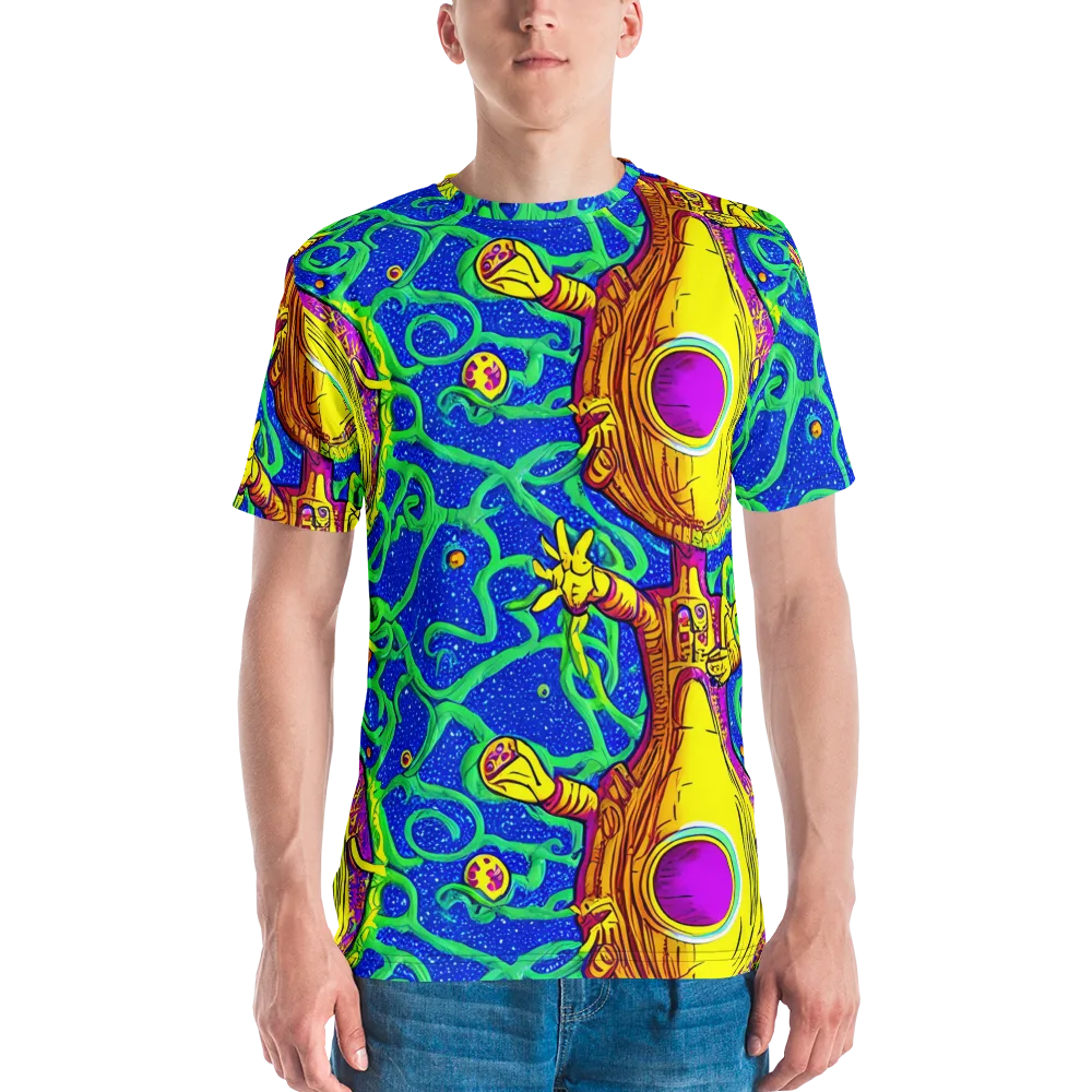 Sprawling Spectacle on Men's Crew Neck T-Shirt — Front