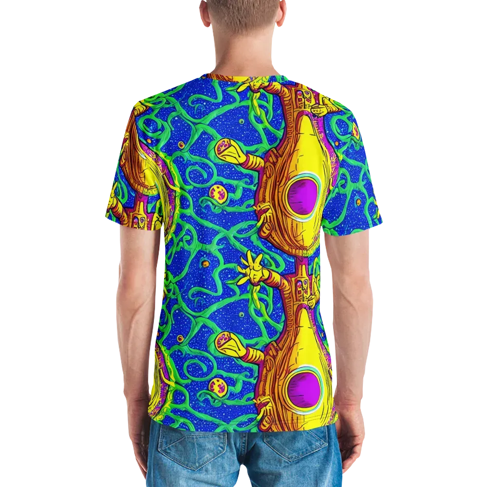 Sprawling Spectacle on Men's Crew Neck T-Shirt — Back
