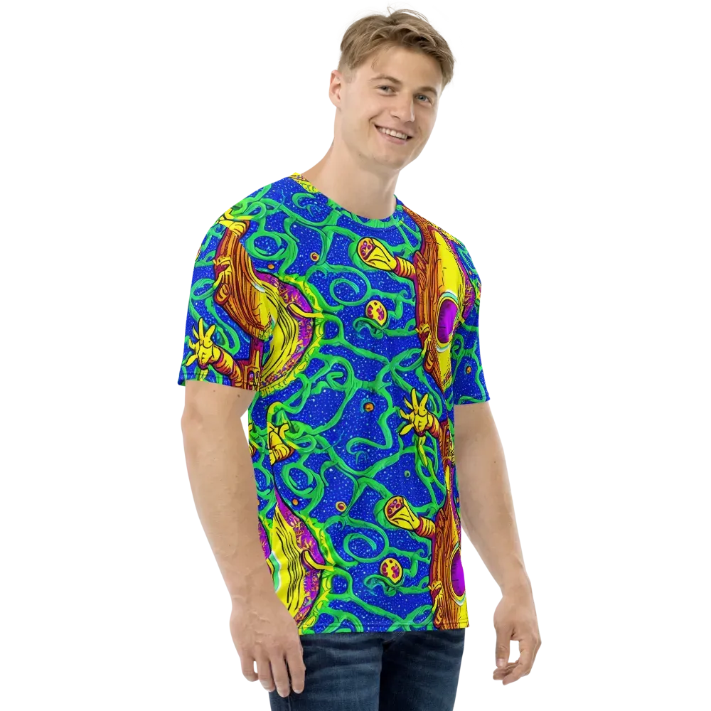 Sprawling Spectacle on Men's Crew Neck T-Shirt — Right