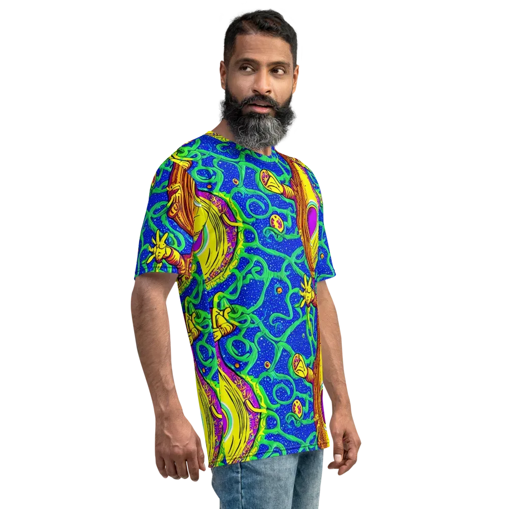 Sprawling Spectacle on Men's Crew Neck T-Shirt — Right
