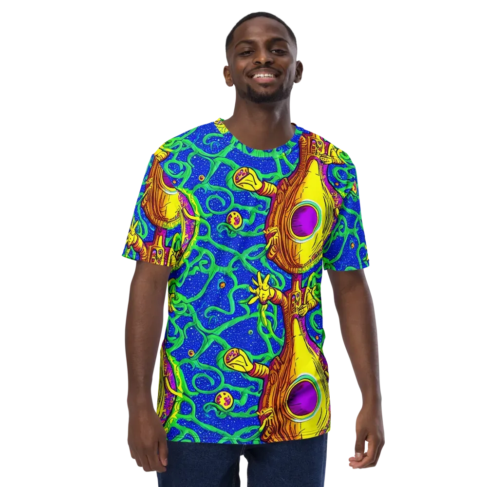 Sprawling Spectacle on Men's Crew Neck T-Shirt — Front