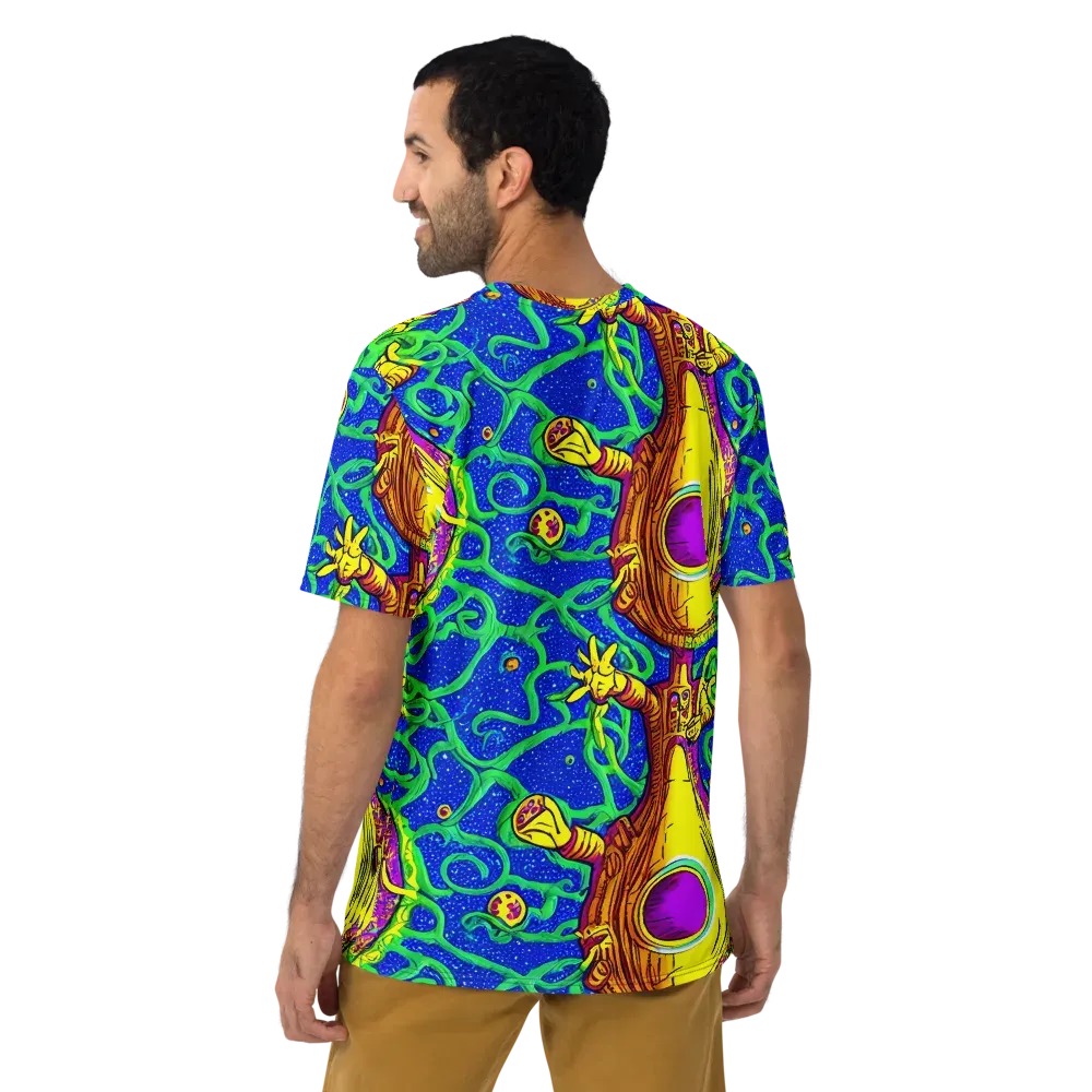 Sprawling Spectacle on Men's Crew Neck T-Shirt — Back