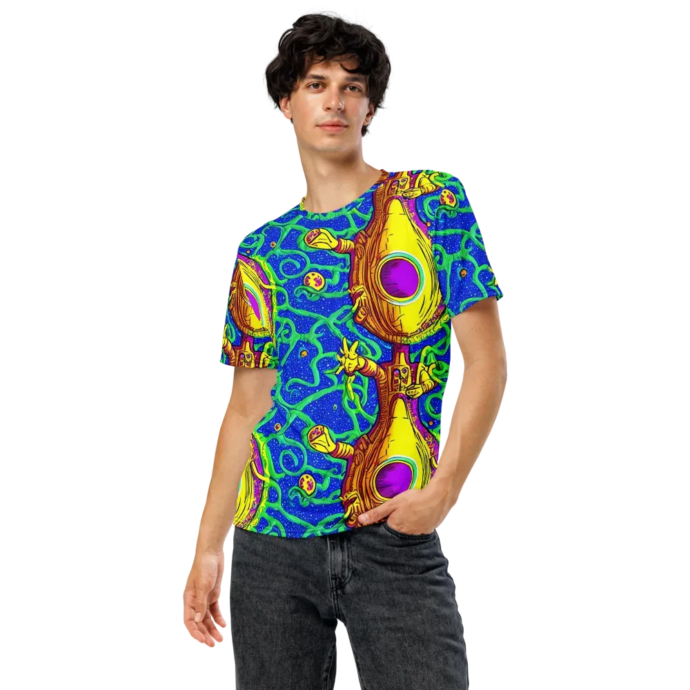 Sprawling Spectacle on Men's Crew Neck T-Shirt — Front