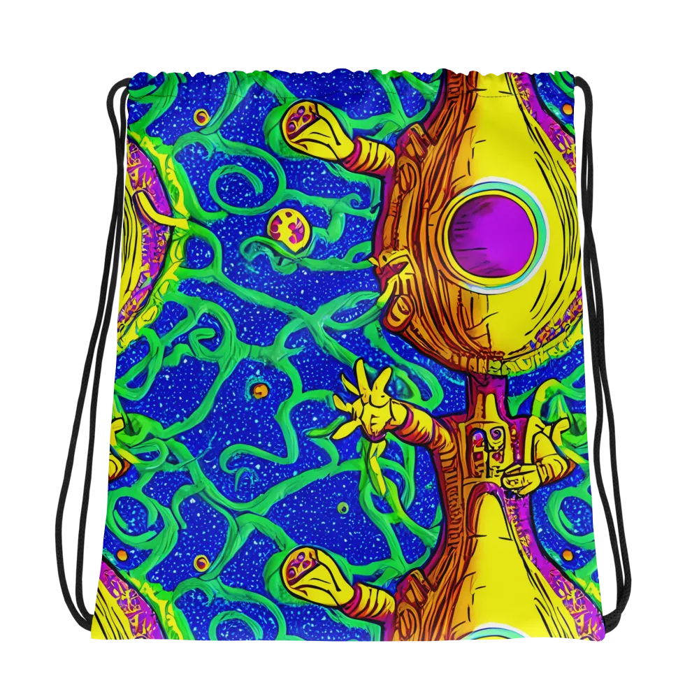 Sprawling Spectacle on Drawstring Bag — Photo
