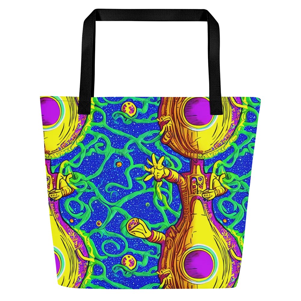 Sprawling Spectacle on Large Tote Bag W/ Pocket — Front