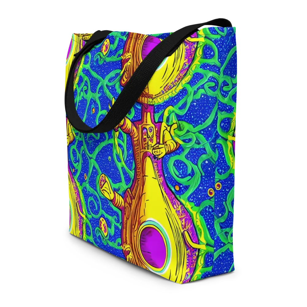 Sprawling Spectacle on Large Tote Bag W/ Pocket — Front