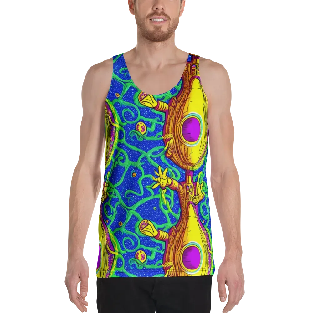 Sprawling Spectacle on Men's Tank Top — Front