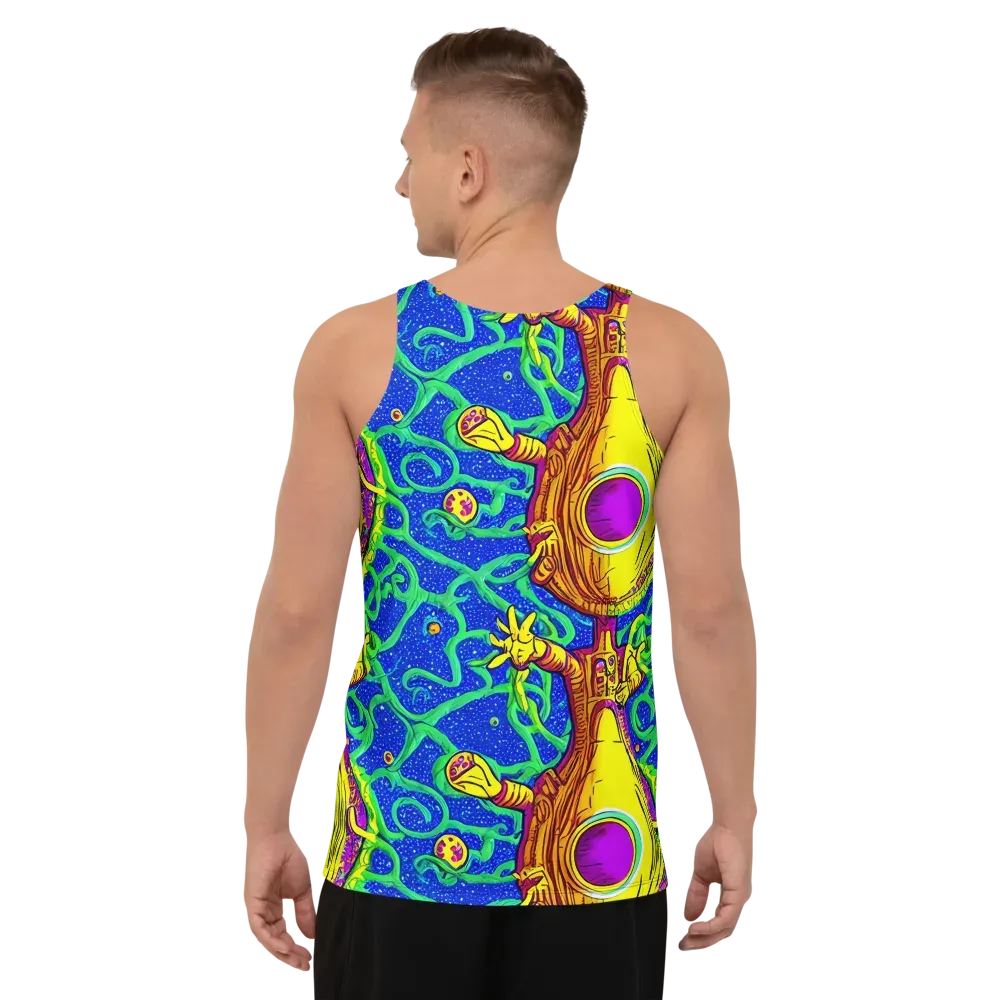 Sprawling Spectacle on Men's Tank Top — Back