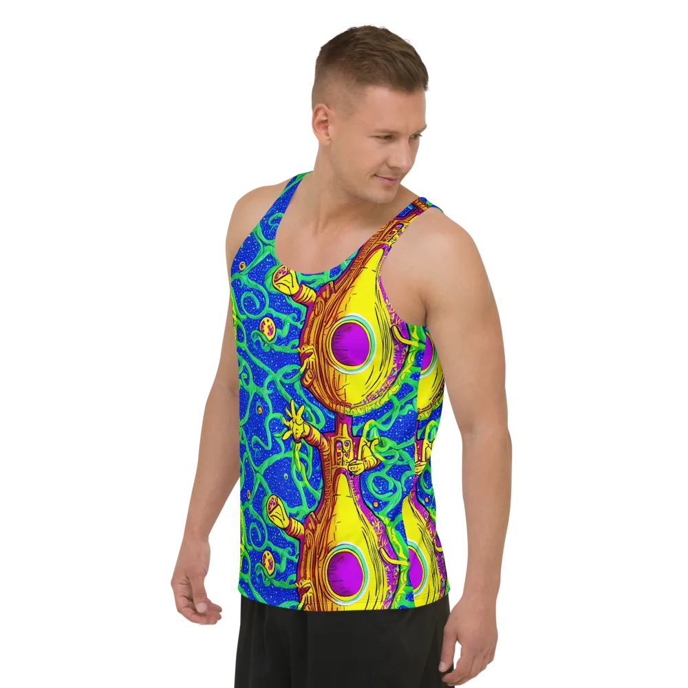 Sprawling Spectacle on Men's Tank Top — Left Front