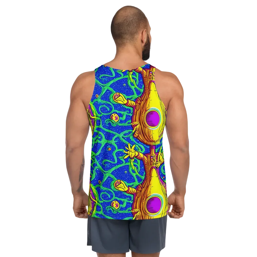 Sprawling Spectacle on Men's Tank Top — Back