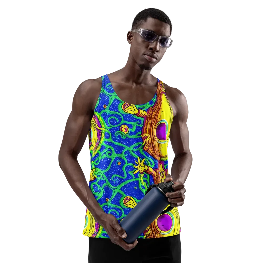 Sprawling Spectacle on Men's Tank Top — Front