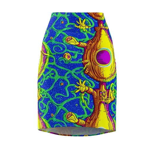 Sprawling Spectacle on a Pencil Skirt