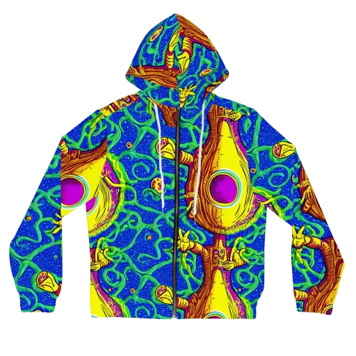 Sprawling Spectacle on a Women's Full-Zip Hoodie