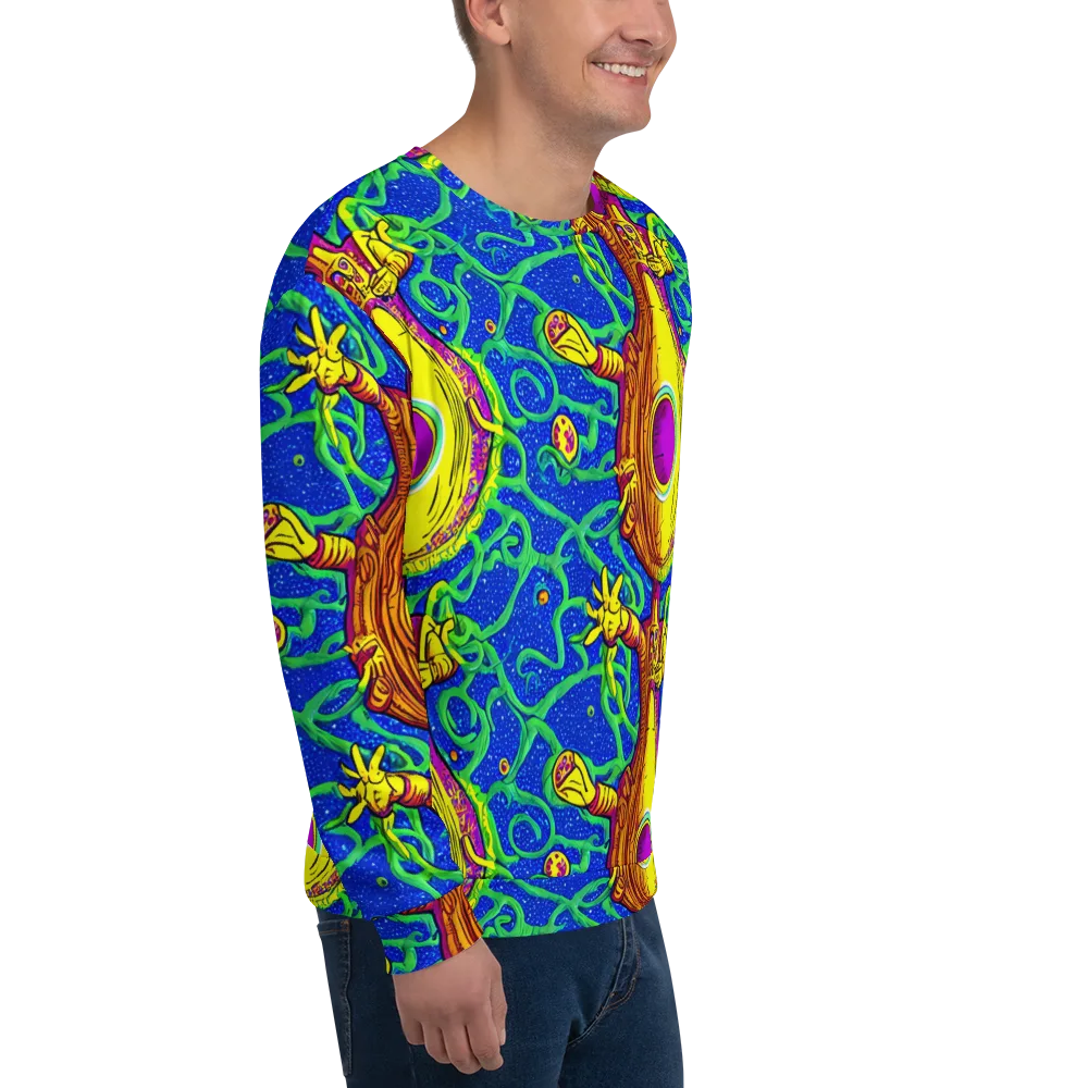 Sprawling Spectacle on Sweatshirt — Right Front