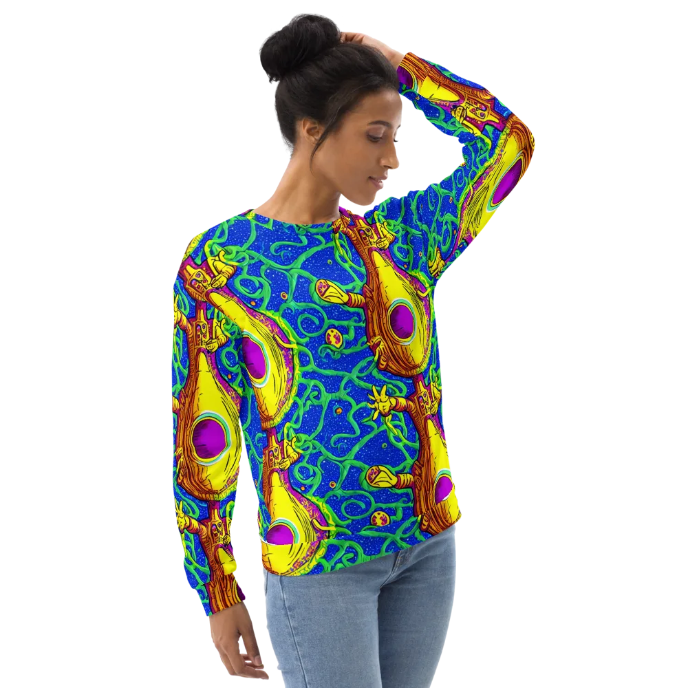 Sprawling Spectacle on Sweatshirt — Right Front
