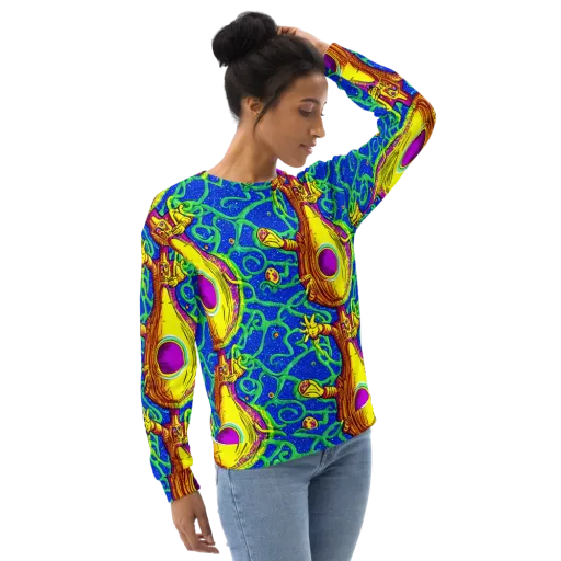 Sprawling Spectacle on a Sweatshirt