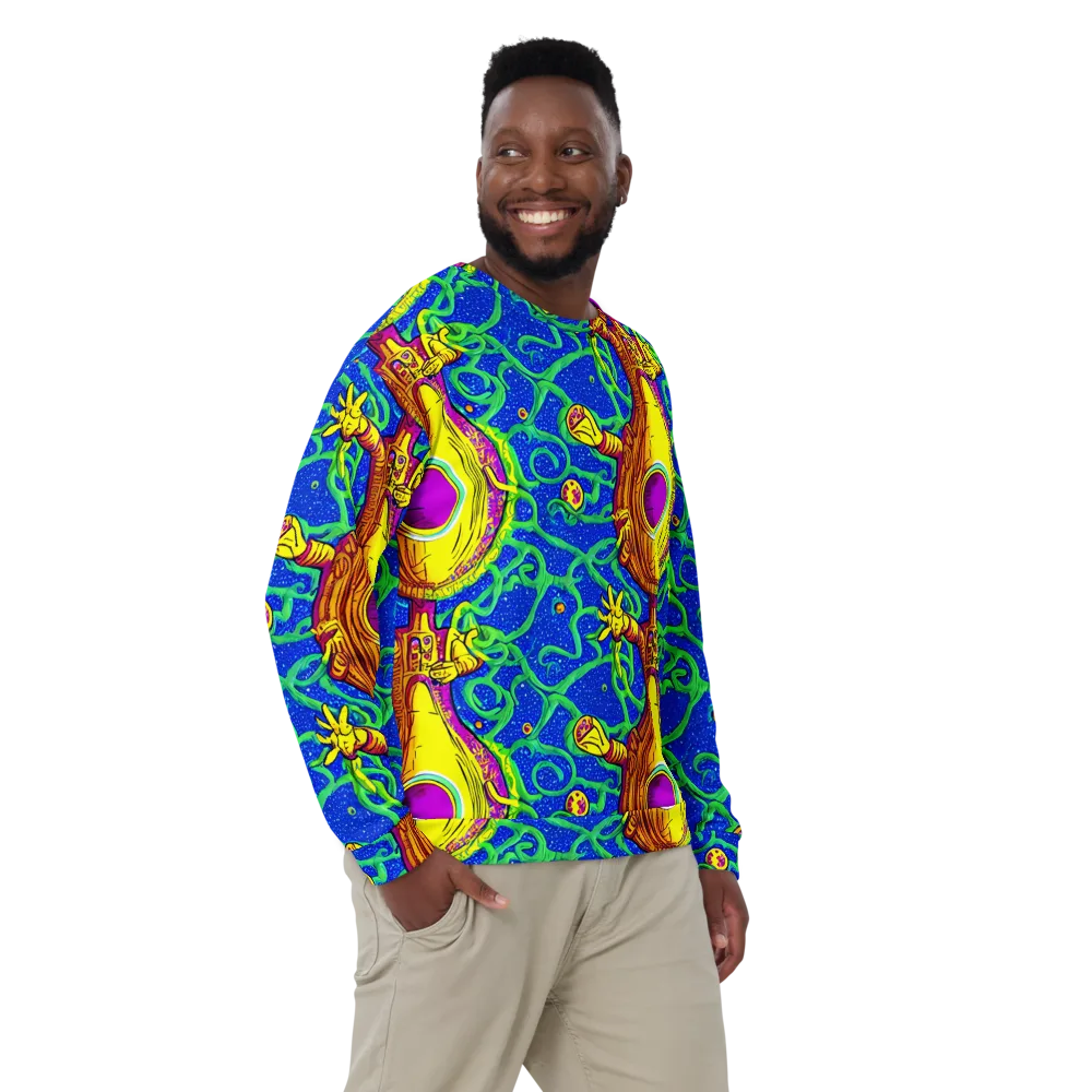 Sprawling Spectacle on Sweatshirt — Front