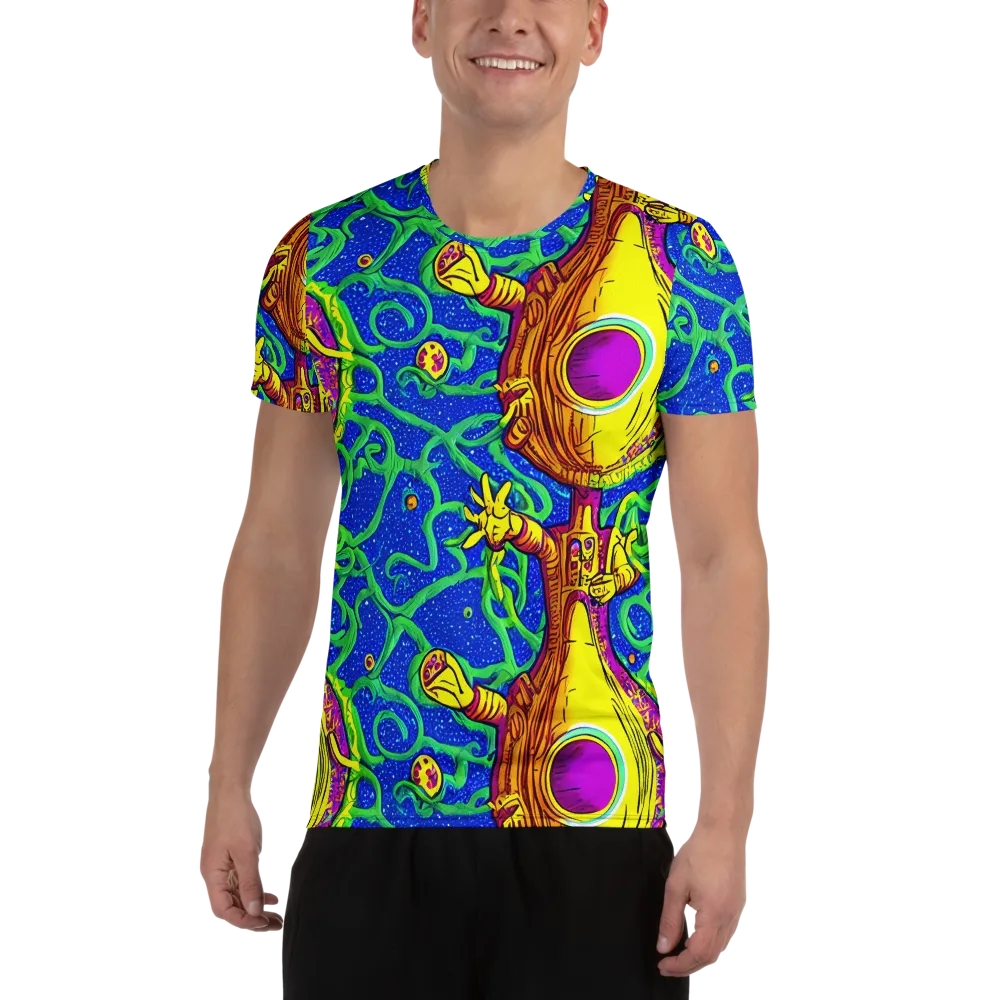 Sprawling Spectacle on Men's Athletic T-Shirt — Front