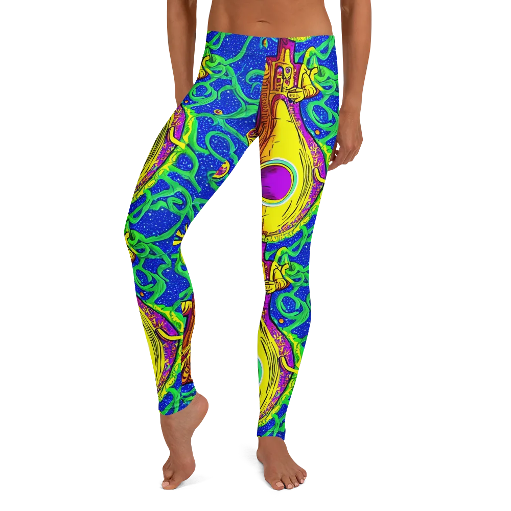 Sprawling Spectacle on Leggings — Front
