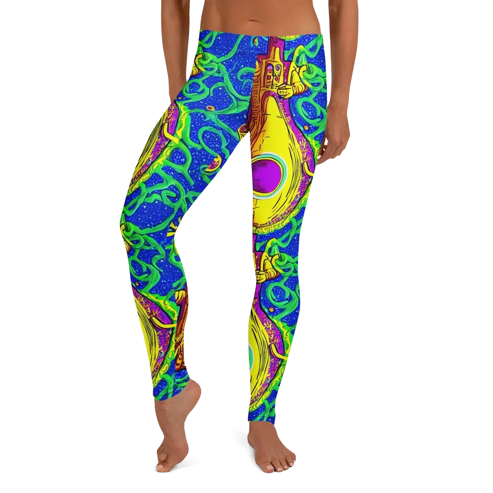 Sprawling Spectacle on Leggings — Front
