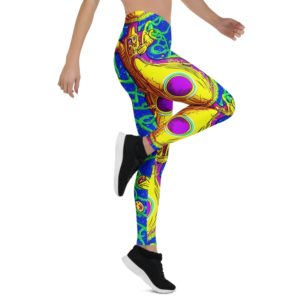 Sprawling Spectacle on Leggings — Right