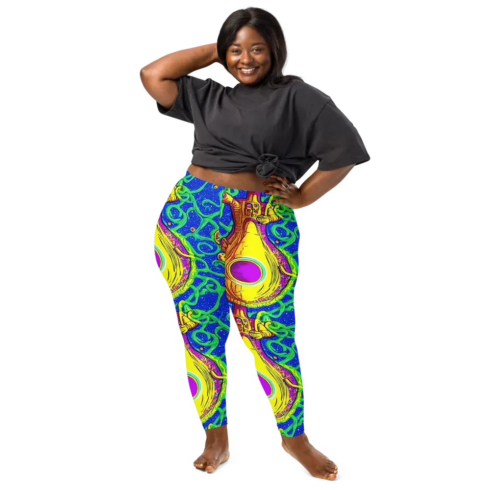Sprawling Spectacle on Leggings — Front