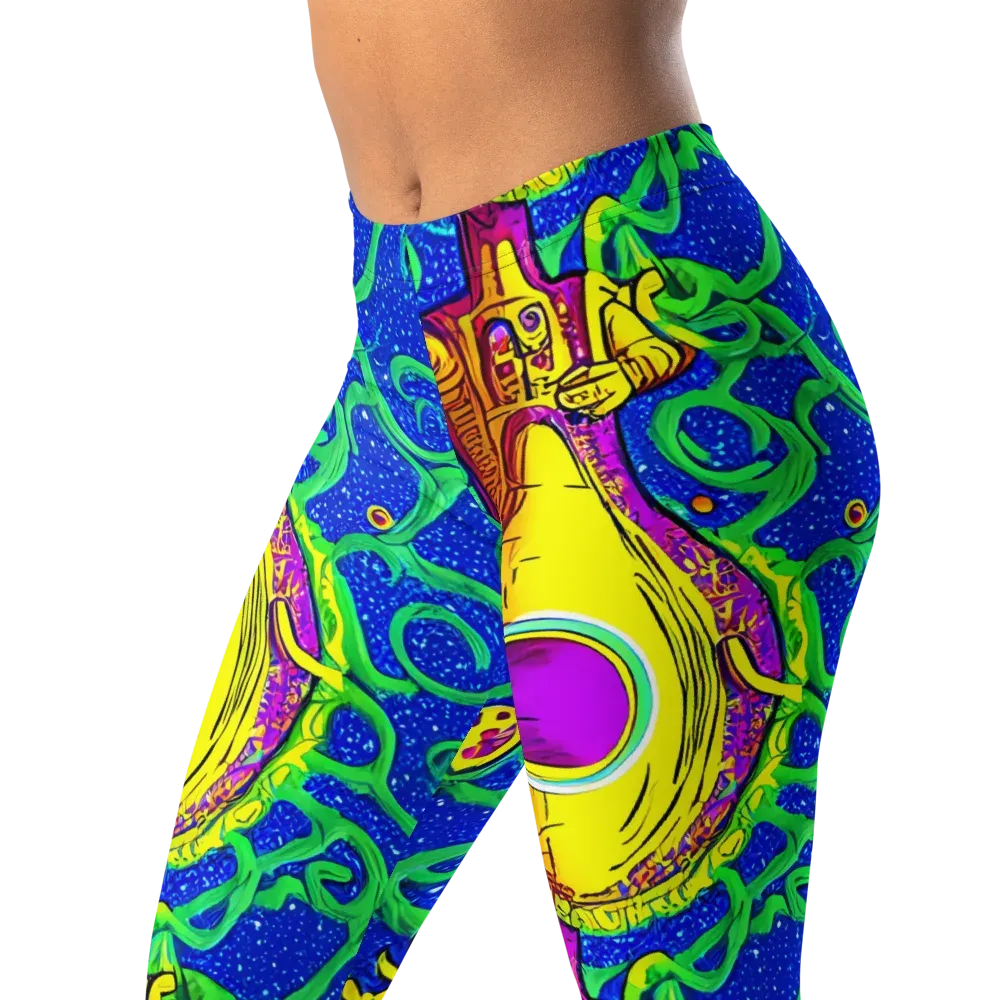 Sprawling Spectacle on Leggings — Left Front