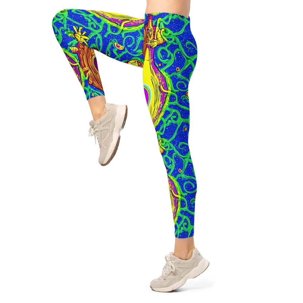 Sprawling Spectacle on Leggings — Left