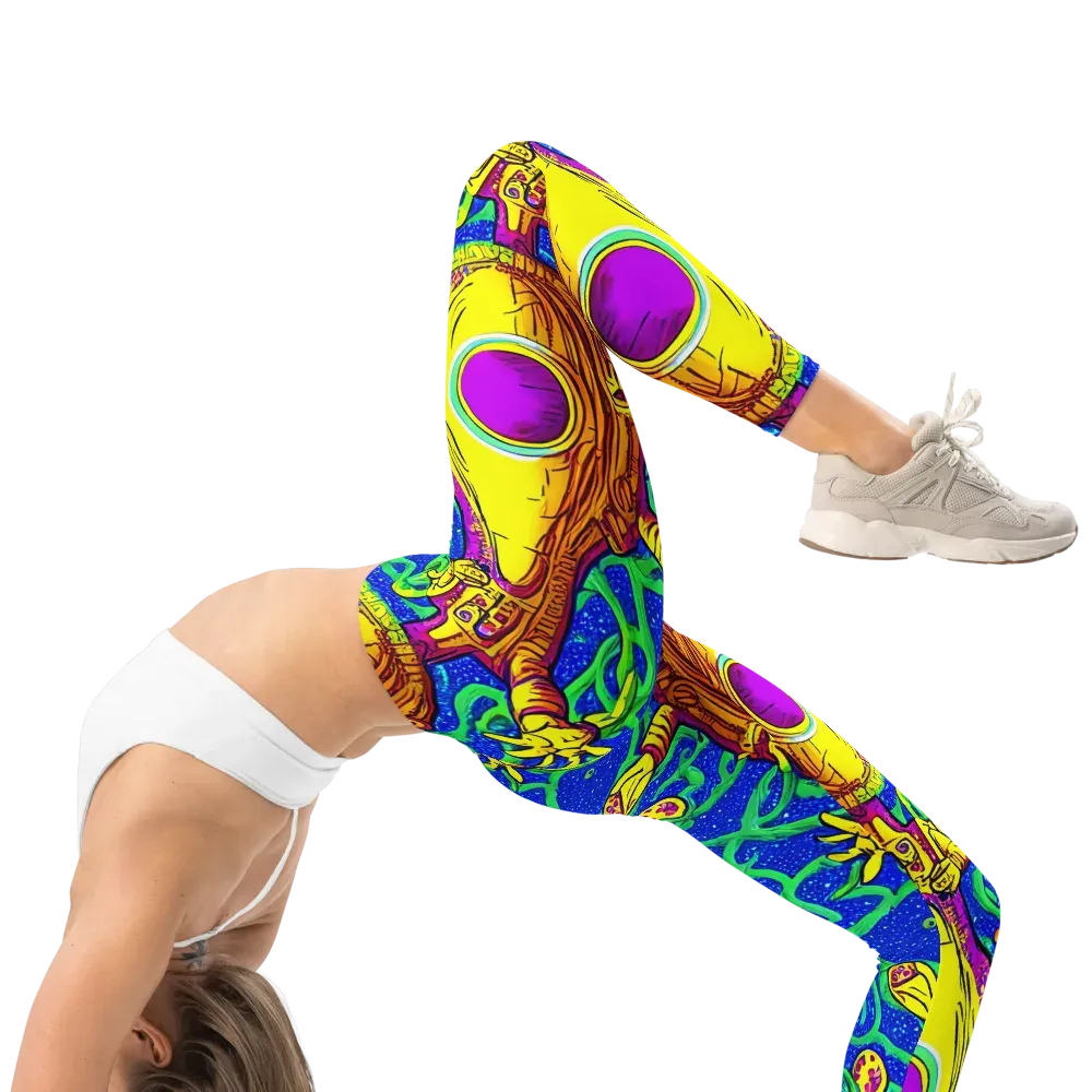 Sprawling Spectacle on Leggings — Right