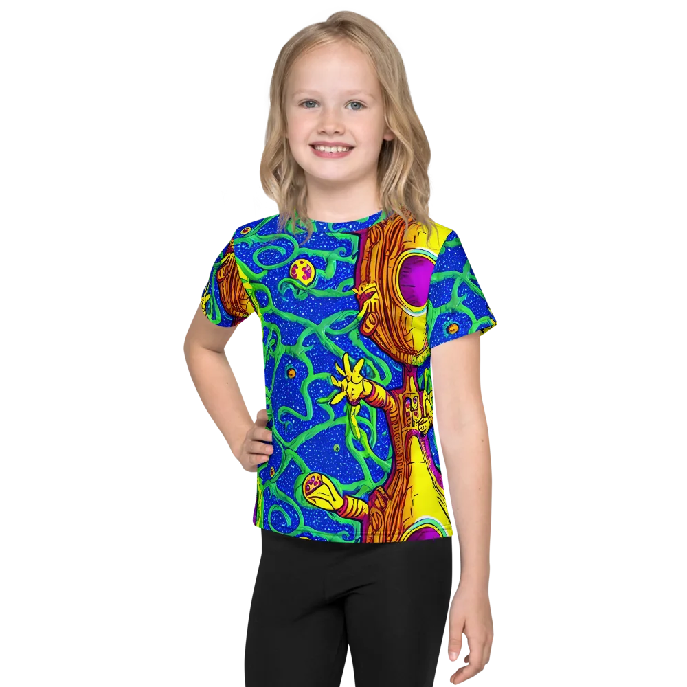 Sprawling Spectacle on Kids Crew Neck T-Shirt — Front