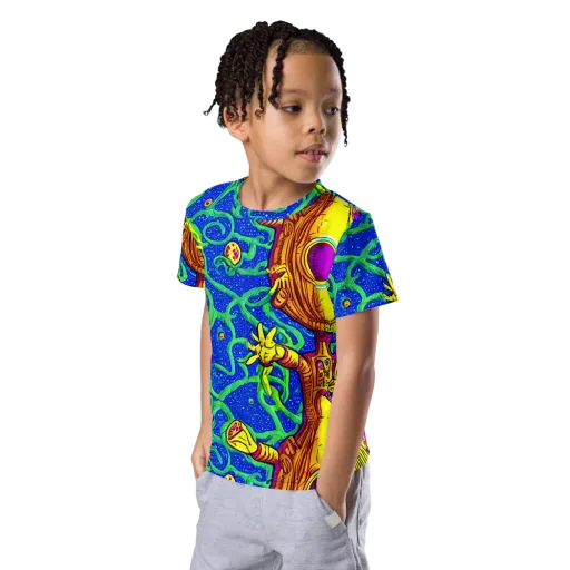 Sprawling Spectacle on a Kids Crew Neck T-Shirt