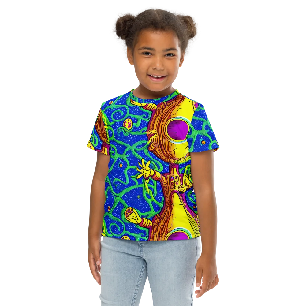 Sprawling Spectacle on Kids Crew Neck T-Shirt — Front