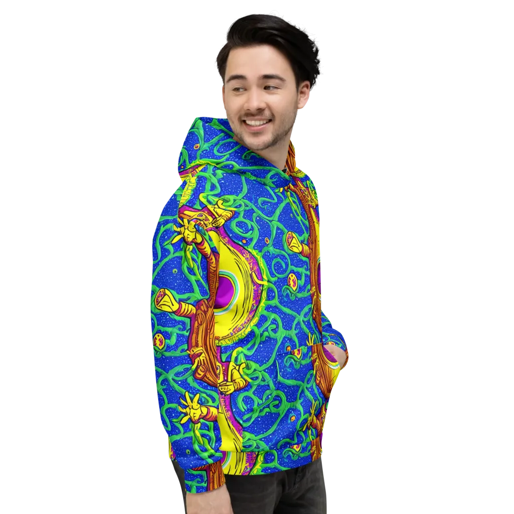 Sprawling Spectacle on Hoodie — Right