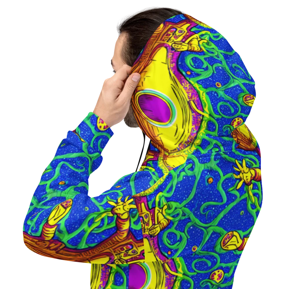 Sprawling Spectacle on Hoodie — Back