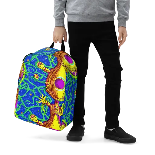 Sprawling Spectacle on a Minimalist Backpack
