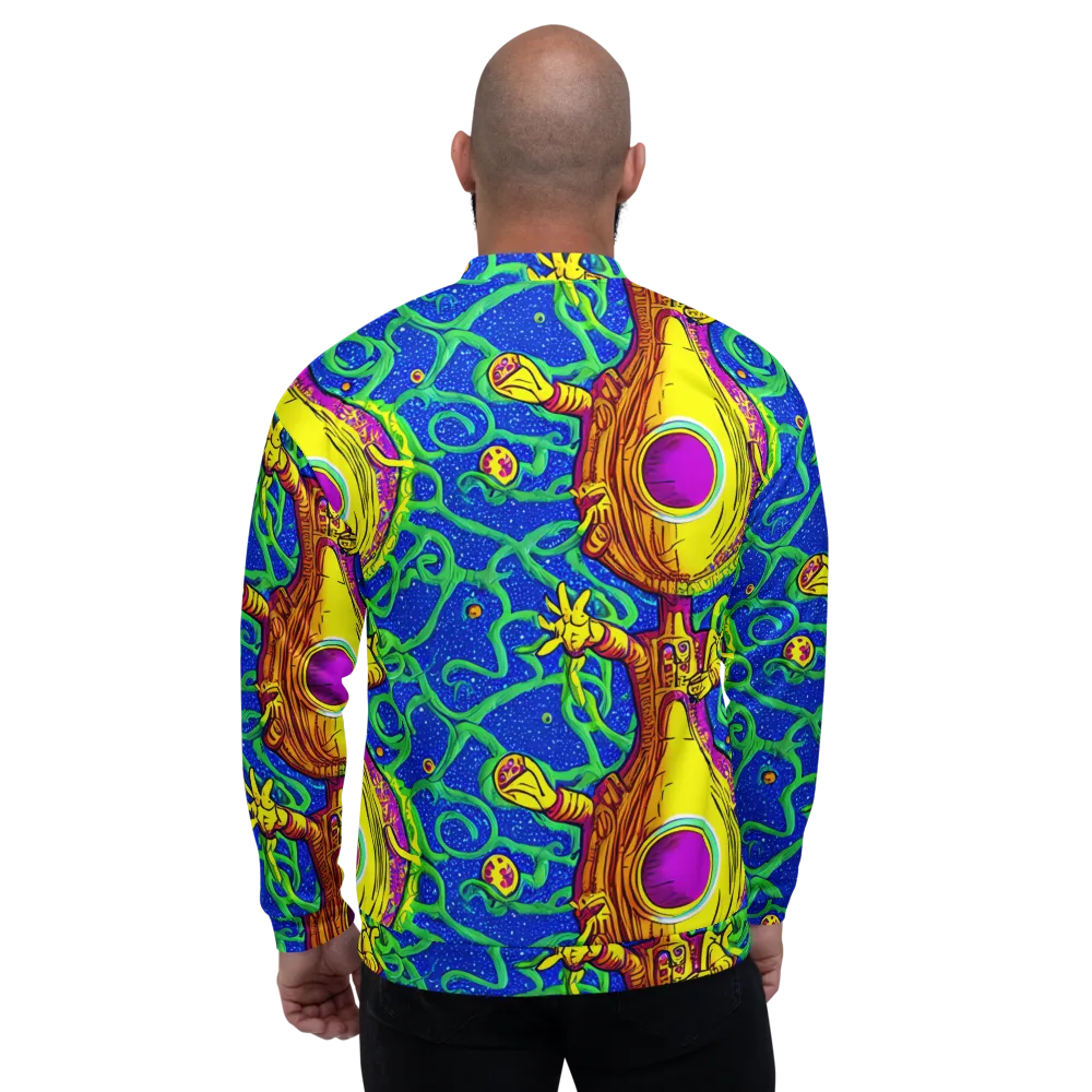 Sprawling Spectacle on Bomber Jacket — Back