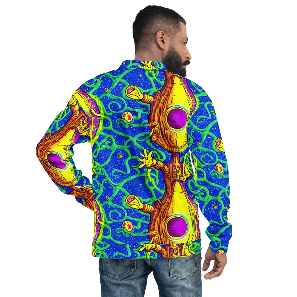 Sprawling Spectacle on Bomber Jacket — Back