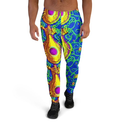 Sprawling Spectacle on a Men's Joggers