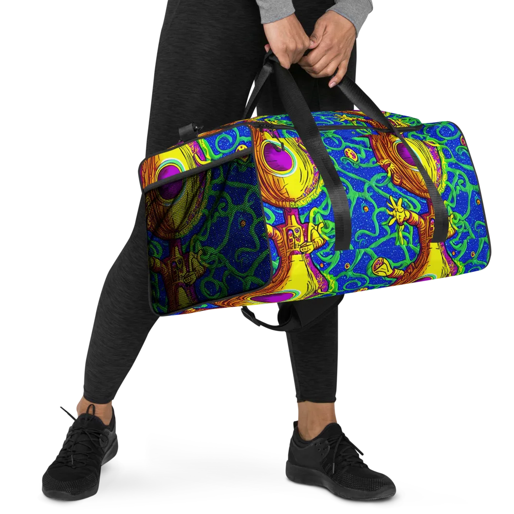 Sprawling Spectacle on Duffle Bag — Right Front