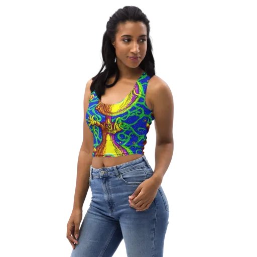 Sprawling Spectacle on a Crop Top